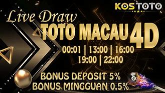 4D Toto Macau Live Hari Ini Jam 13.00